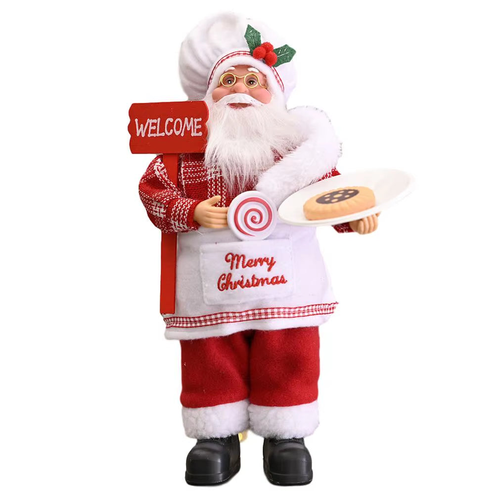 Santa Claus Decoration Decorative Desktop Santa Claus Figure Portable Lifelike Santa Doll Figurine Perfect Ornament