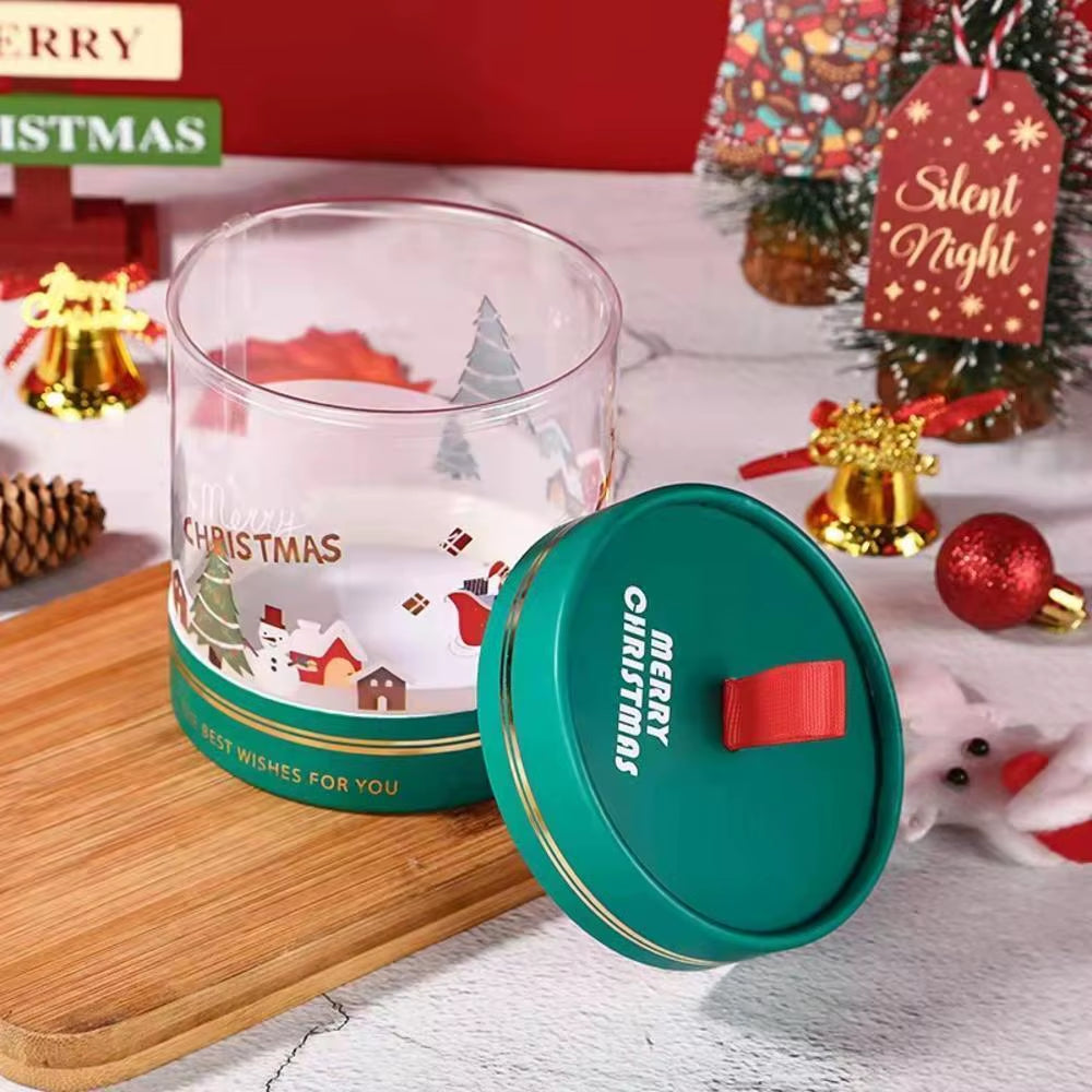 Christmas Gift Packing Box Apples Candy Chocolate Case Christmas Eve Mousse Cake Dessert Boxs Home Decoration Festival Supplies