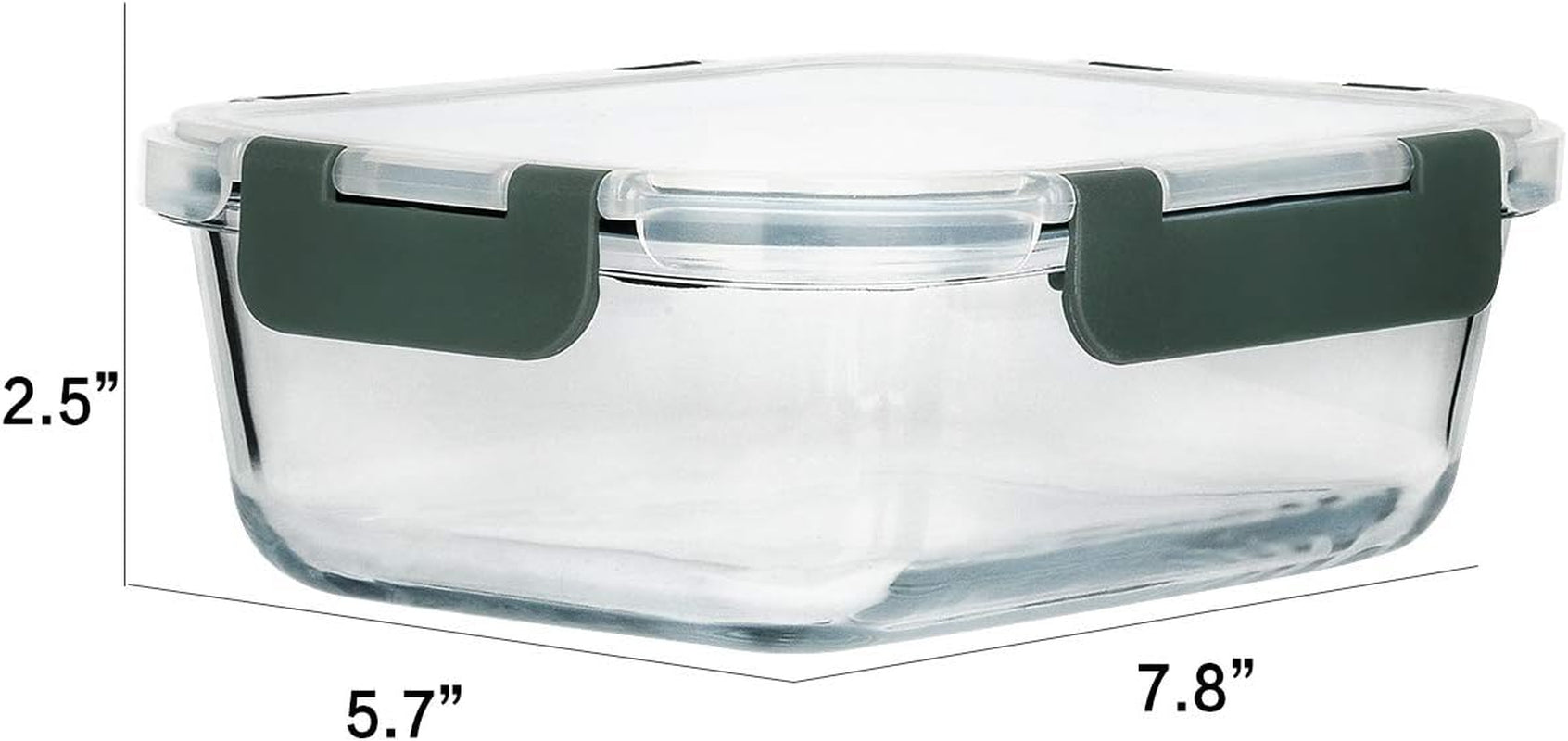 MCIRCO 8-Pack 30 Oz Airtight Glass Meal Prep Containers with Lids - BPA-Free, Safe for Microwave, Oven, Freezer, and Dishwasher