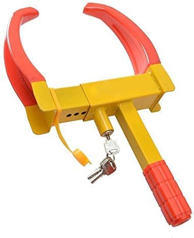® Heavy Duty Wheel Clamp Lock for Vehicle and Caravan Security with 2 Keys