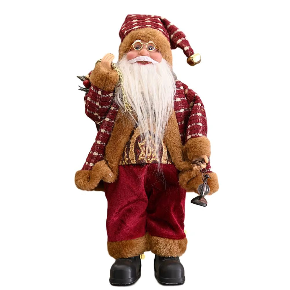Santa Claus Decoration Decorative Desktop Santa Claus Figure Portable Lifelike Santa Doll Figurine Perfect Ornament