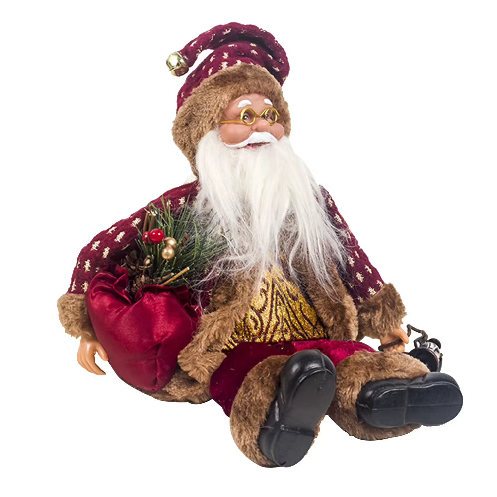 Santa Claus Decoration Decorative Desktop Santa Claus Figure Portable Lifelike Santa Doll Figurine Perfect Ornament