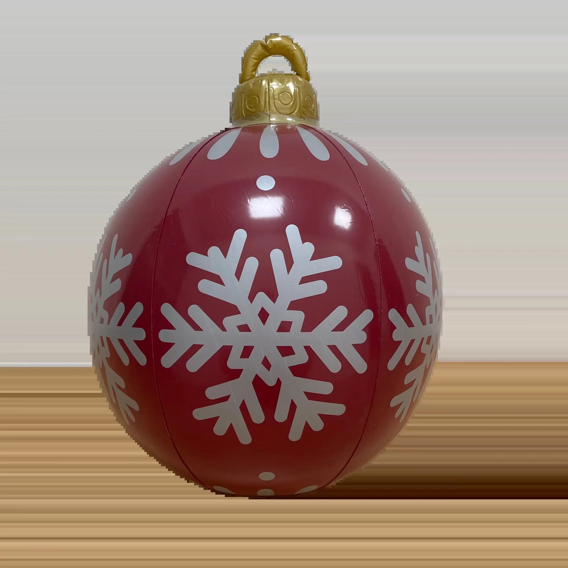 Giant Inflatable Outdoor Christmas Decoration Ball - PVC Xmas Tree Ornament, Non-Lit