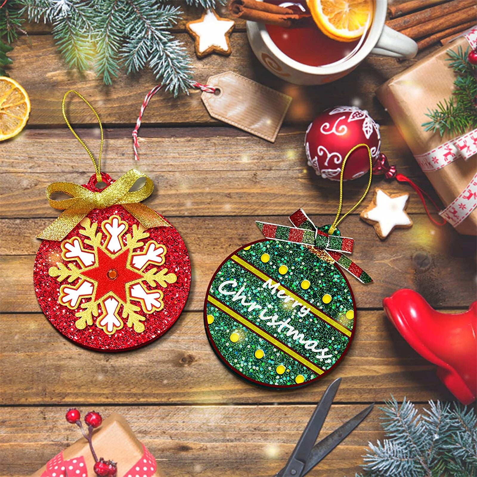 8PCS Christmas Bauble Silicone Mould Resin Mold Plain round Circle DIY Crafts AU