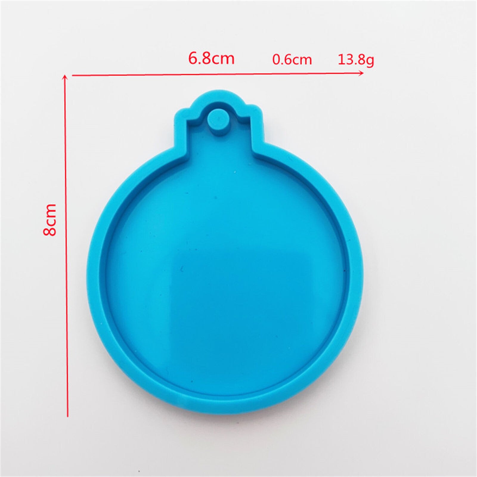 8PCS Christmas Bauble Silicone Mould Resin Mold Plain round Circle DIY Crafts AU