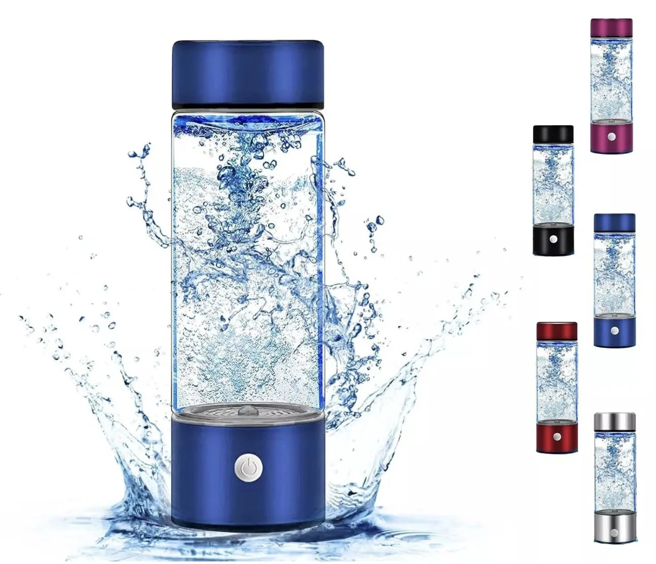 Hydrogen Water Bottle,3 Min Rapid Hydrogen Water Bottle Generator with SPE PEM Technology Portable Hydro Water Bottle