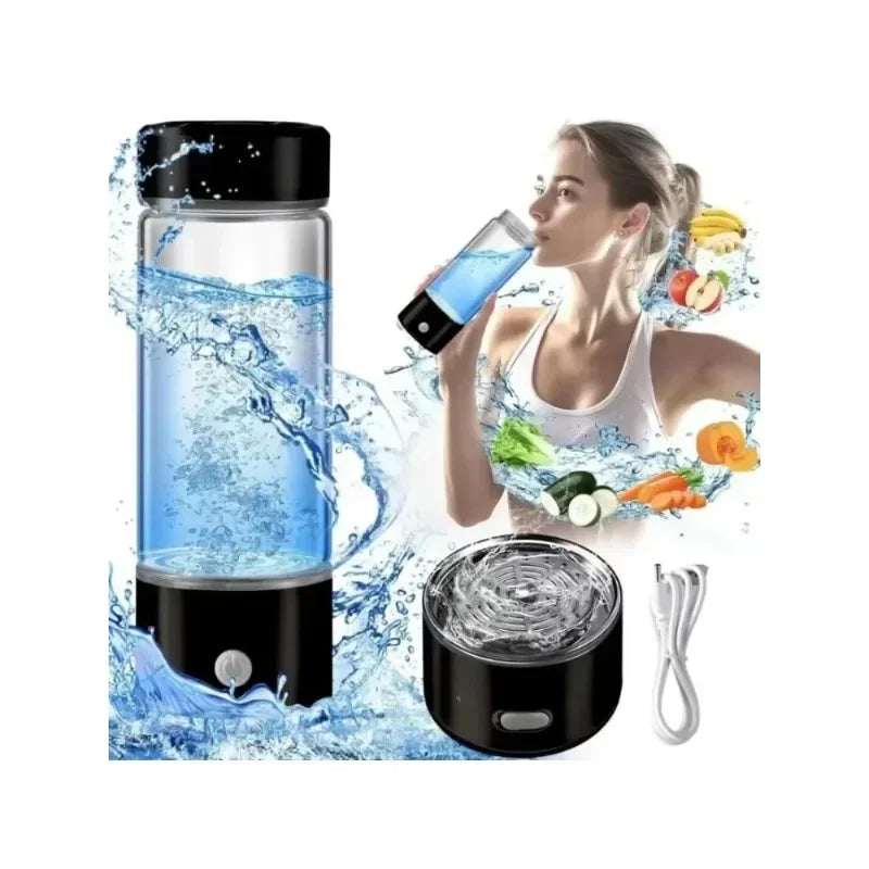 Hydrogen Water Bottle,3 Min Rapid Hydrogen Water Bottle Generator with SPE PEM Technology Portable Hydro Water Bottle