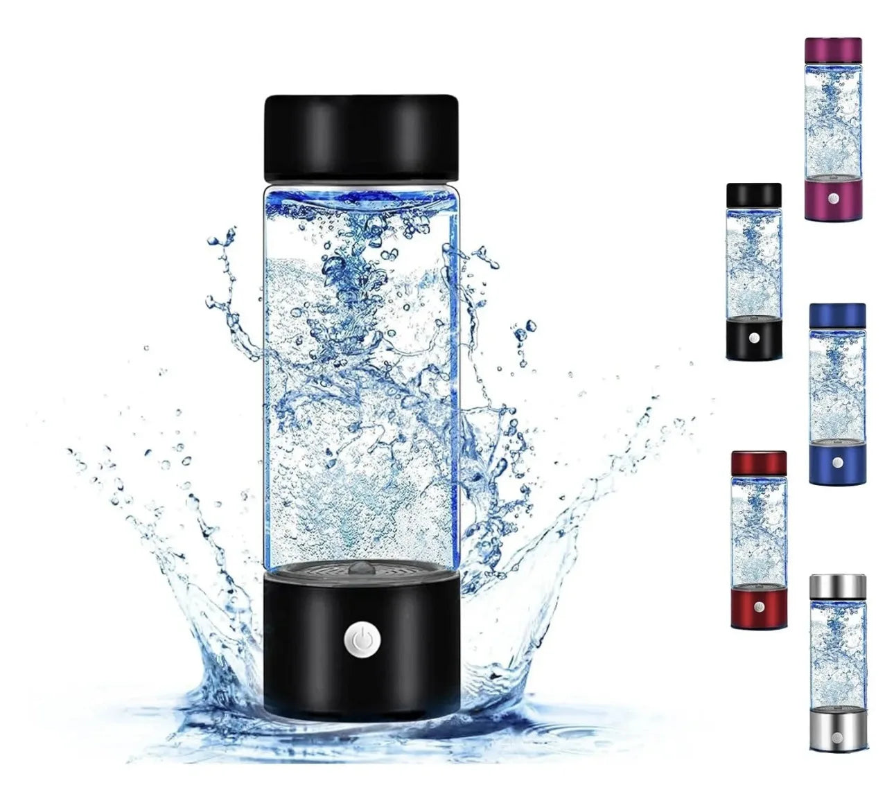 Hydrogen Water Bottle,3 Min Rapid Hydrogen Water Bottle Generator with SPE PEM Technology Portable Hydro Water Bottle