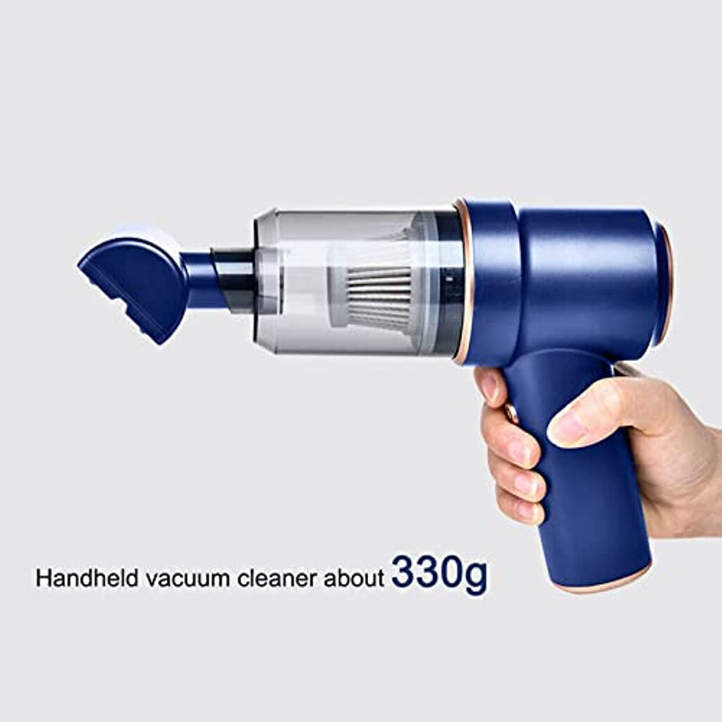 120W Rechargeable Wireless Vacuum Cleaner with 10000Pa Suction Power - Portable Handheld Mini Air Blower for Home and Car Cleaning