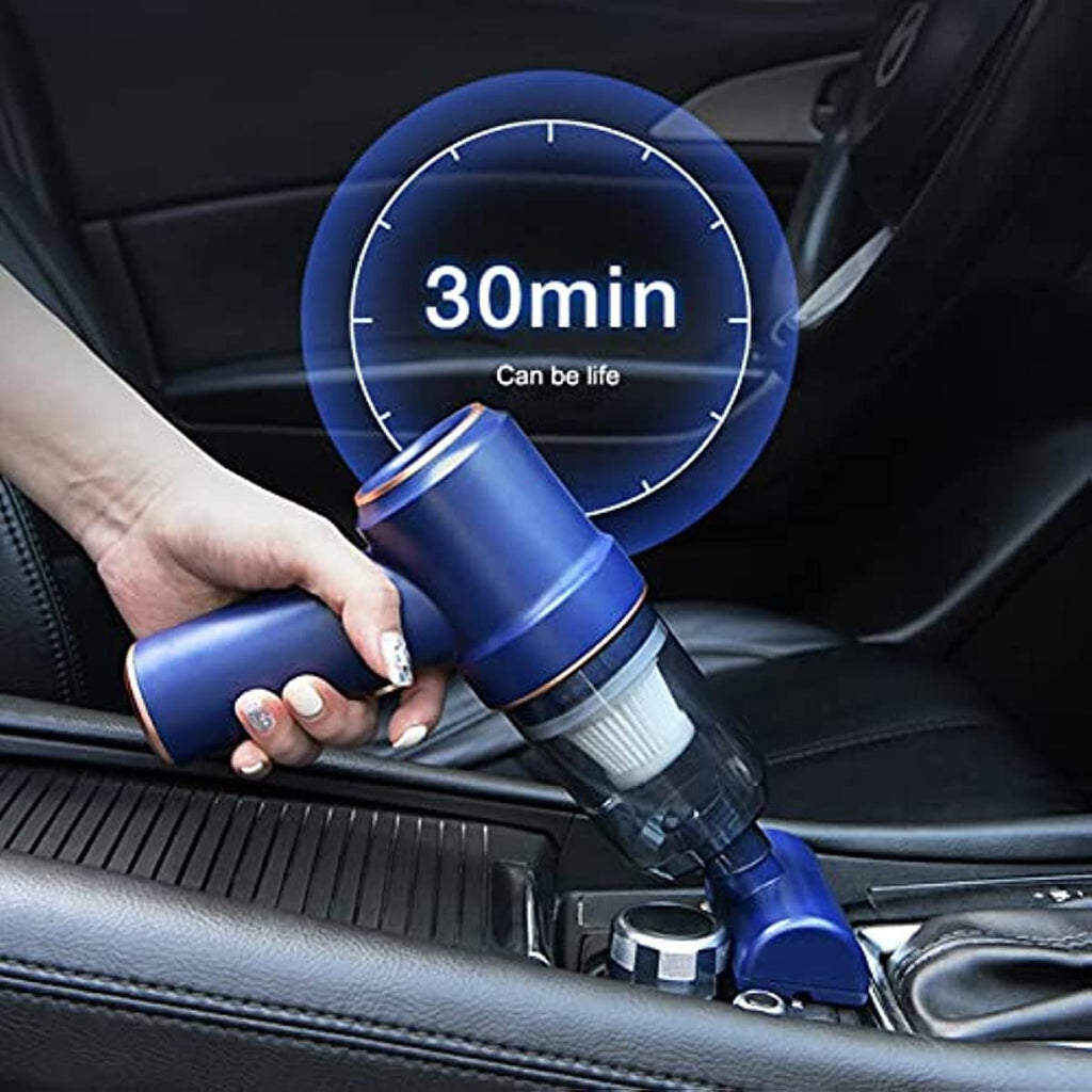 120W Rechargeable Wireless Vacuum Cleaner with 10000Pa Suction Power - Portable Handheld Mini Air Blower for Home and Car Cleaning