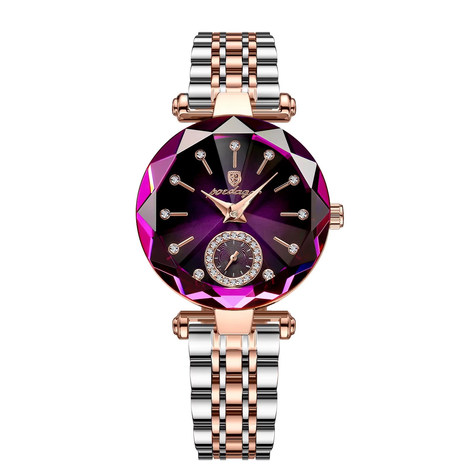 Luxury Women's Wristwatch - Elegant Waterproof Stainless Steel Diamond Quartz Timepiece