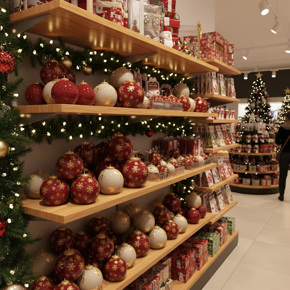 Nicole Christmas Baubles of Joy Candle Mold Christmas Silicone Mould DIY Handmade Xmas Home Decoration