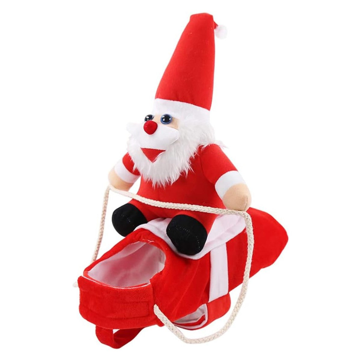 Christmas Santa Pet Costume Dog Cat Funny Riding Suits Holiday Outfit Wears Xmas