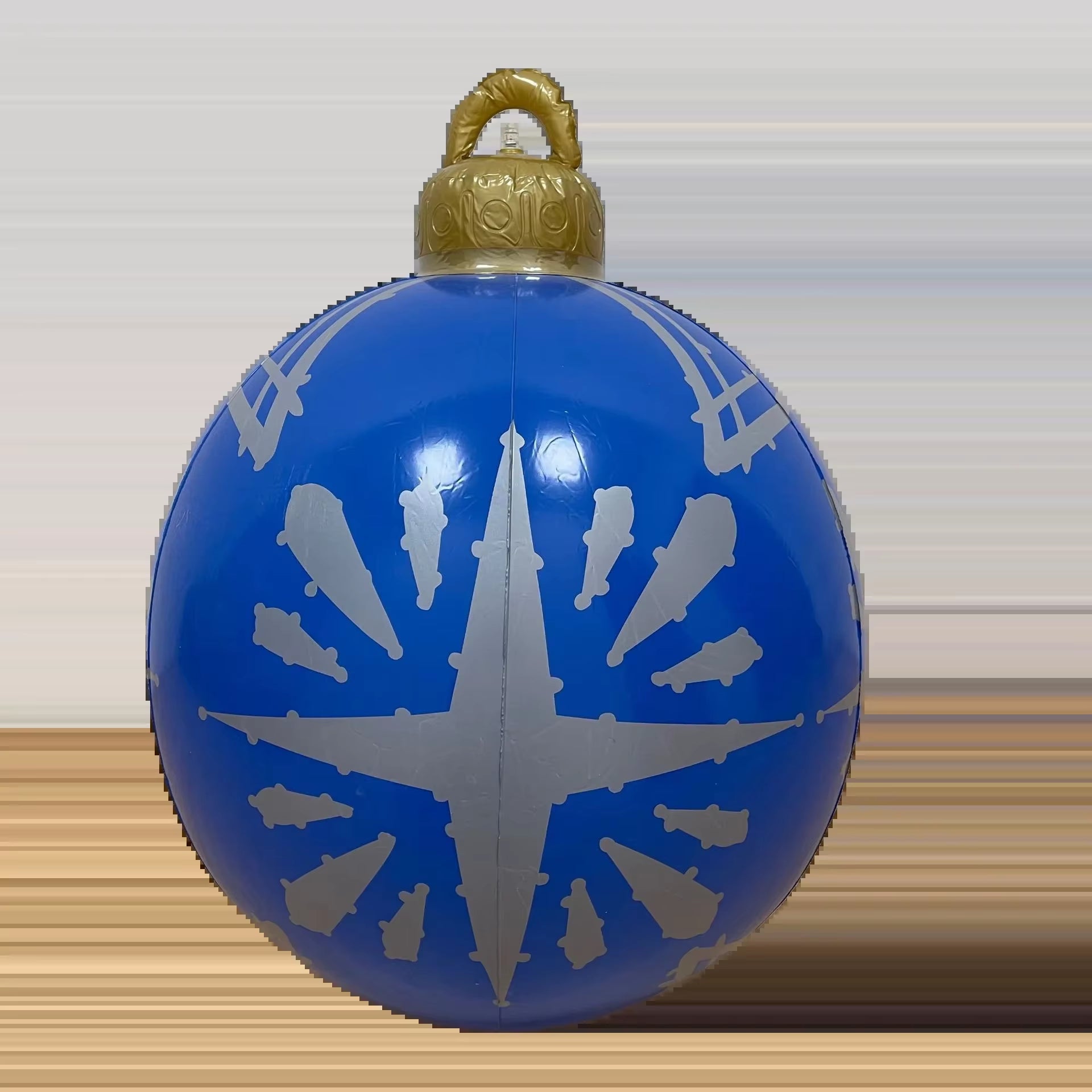 Giant Inflatable Outdoor Christmas Decoration Ball - PVC Xmas Tree Ornament, Non-Lit