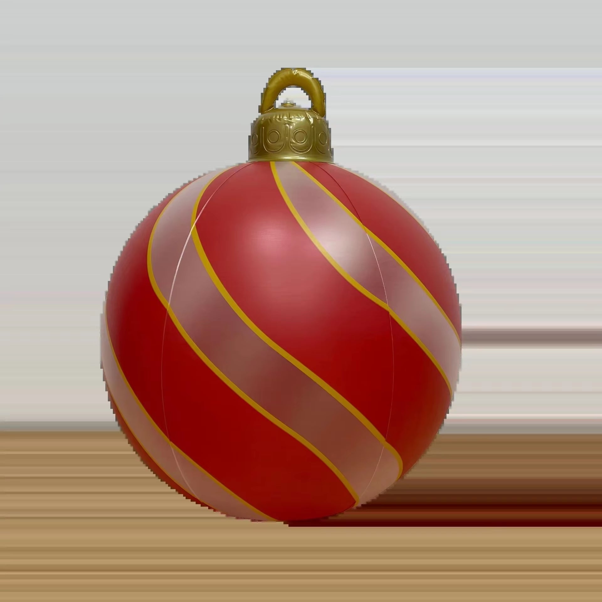 Giant Inflatable Outdoor Christmas Decoration Ball - PVC Xmas Tree Ornament, Non-Lit