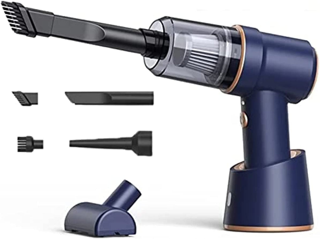 120W Rechargeable Wireless Vacuum Cleaner with 10000Pa Suction Power - Portable Handheld Mini Air Blower for Home and Car Cleaning