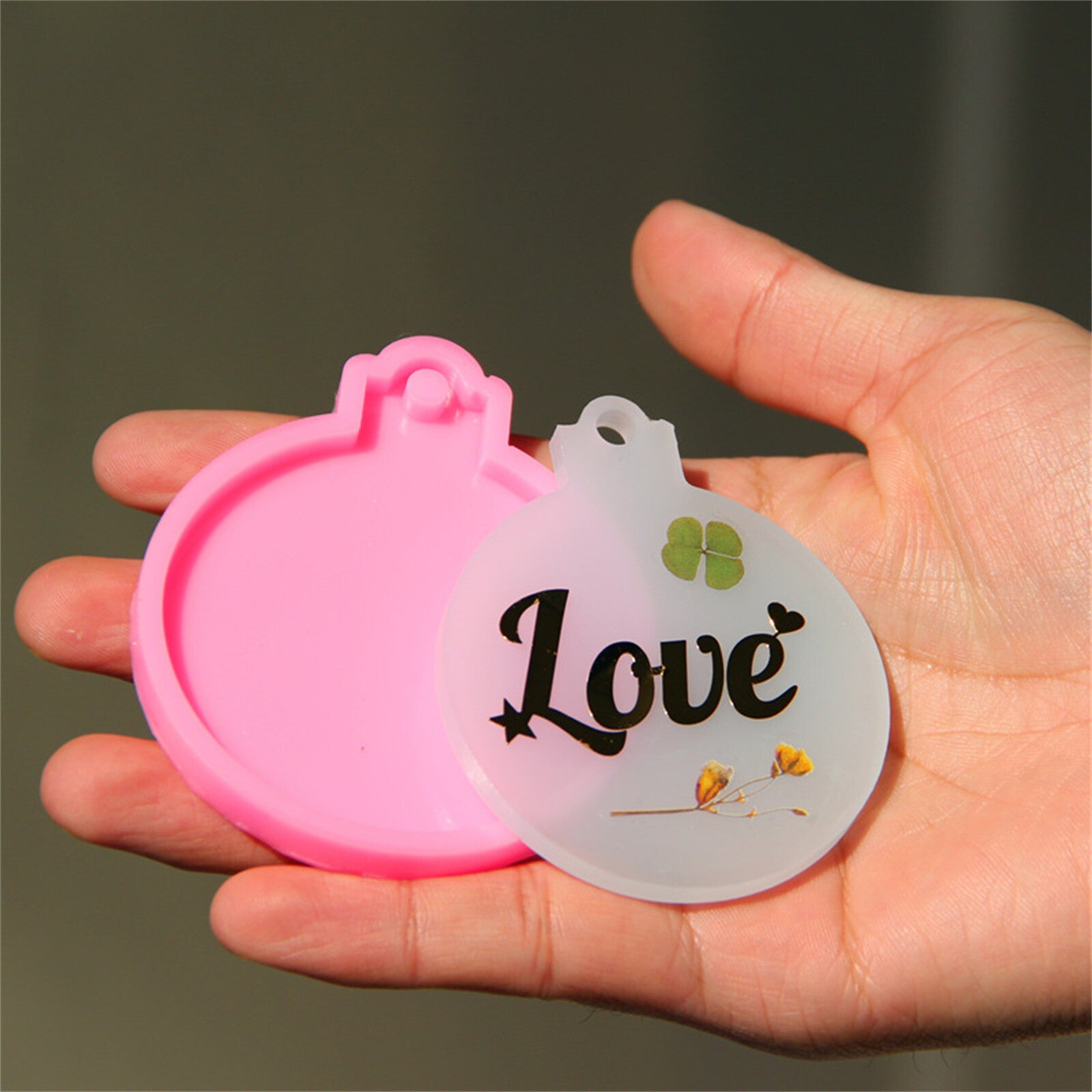 8PCS Christmas Bauble Silicone Mould Resin Mold Plain round Circle DIY Crafts AU