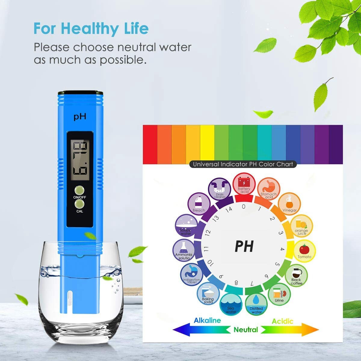 PH TDS Meter Digital Tester Pen Aquarium Pool Water Hydroponics Quality Monitor
